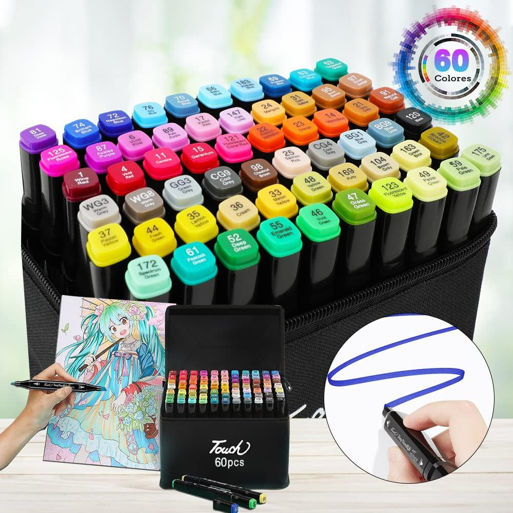 DibuGod - Marcadores Doble Punta Set 60